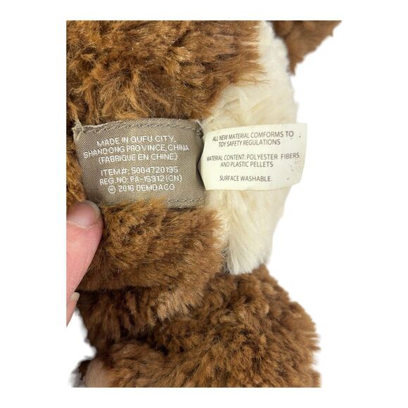 Demdaco Nat Jules Mercy Bear Brown Plush Stuffed Animal Toy 10” 2016 - Picture 10 of 10